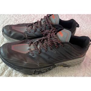 Hoka One One Speedgoat 4 Men's Size 14 Black Gray Vibram Trail Running Shoes